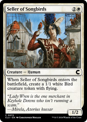 0072 Seller of Songbirds C Ravnica: Clue Edition