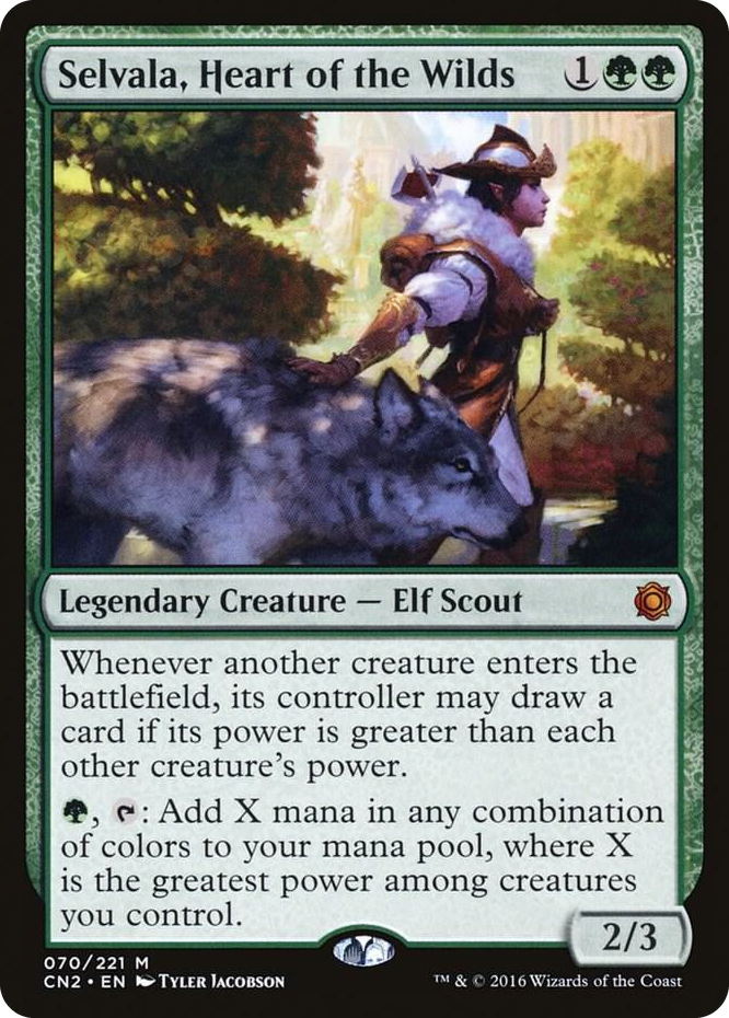 Selvala, Heart of the Wilds #70 M - Conspiracy: Take the Crown Pokemon card