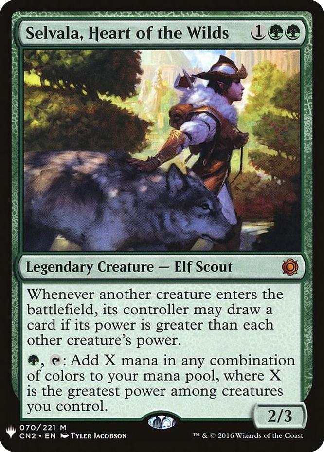Selvala, Heart of the Wilds #70 M - The List Reprints Pokemon card