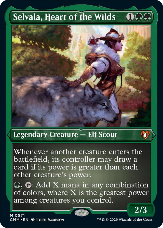 0571 Selvala, Heart of the Wilds (Foil Etched) M Commander Masters