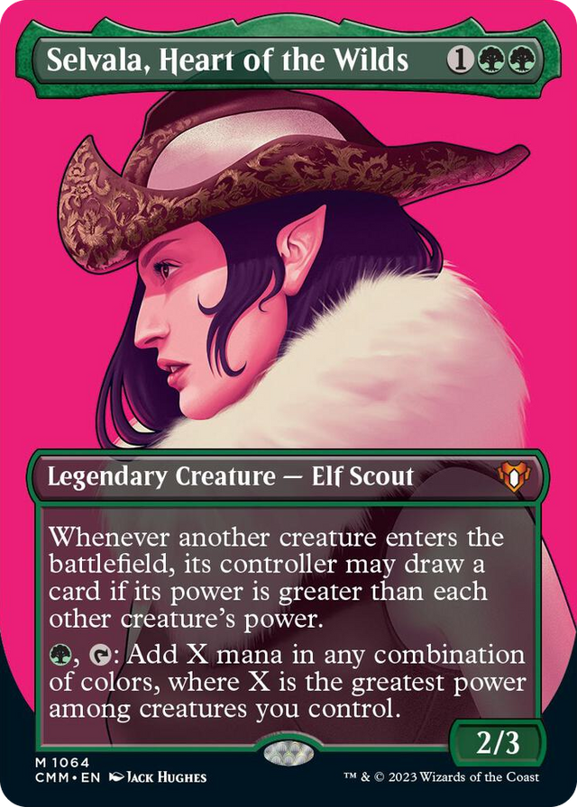 1064 Selvala, Heart of the Wilds (Textured Foil) M Commander Masters