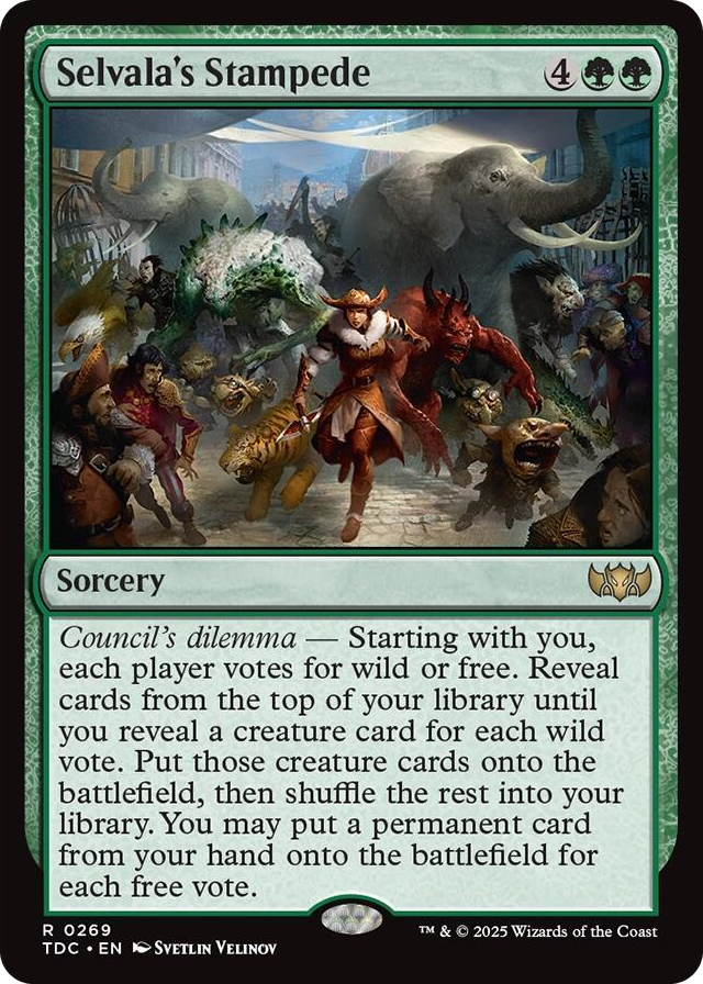 0269 Selvala's Stampede R Commander: Tarkir: Dragonstorm