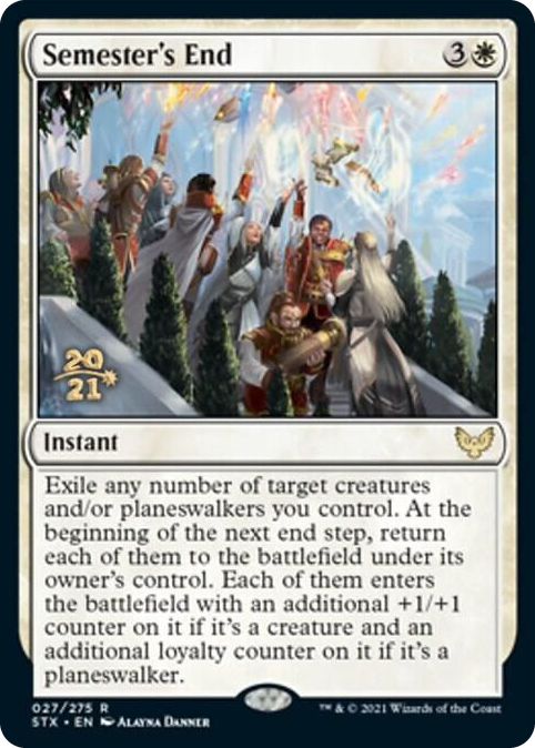 0027 Semester's End R Prerelease Cards
