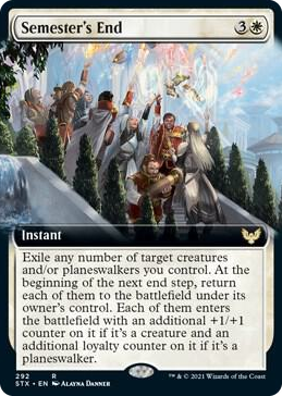 0292 Semester's End (Extended Art) R Strixhaven: School of Mages