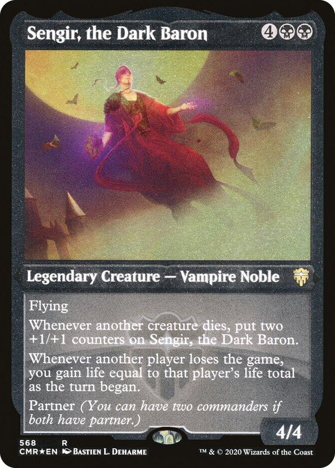 0568 Sengir, the Dark Baron (Foil Etched) R Commander Legends