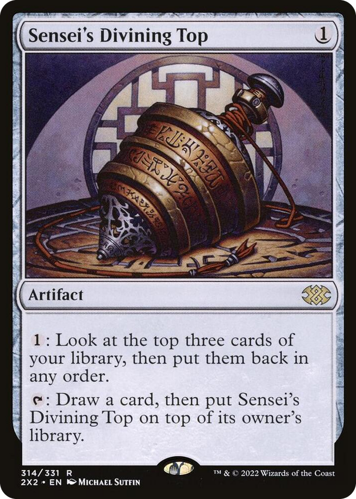 Sensei's Divining Top #314 R - Double Masters 2022 Pokemon card