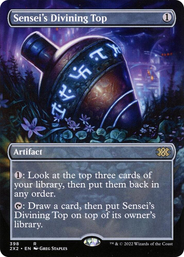 Sensei's Divining Top (Borderless) #398 R - Double Masters 2022 Pokemon card