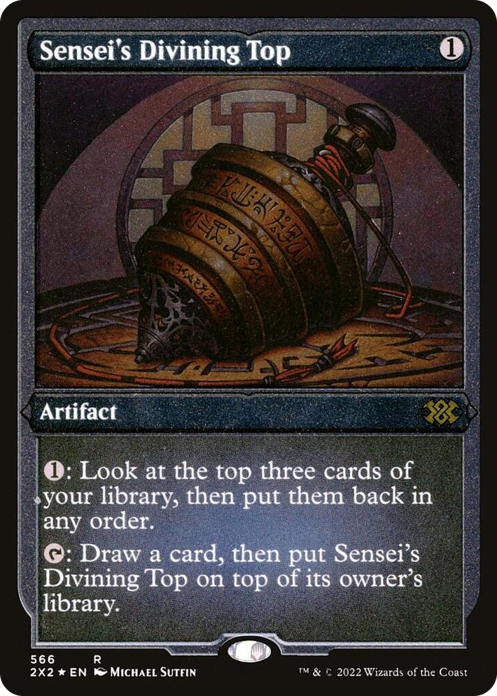 0566 Sensei's Divining Top (Foil Etched) R Double Masters 2022