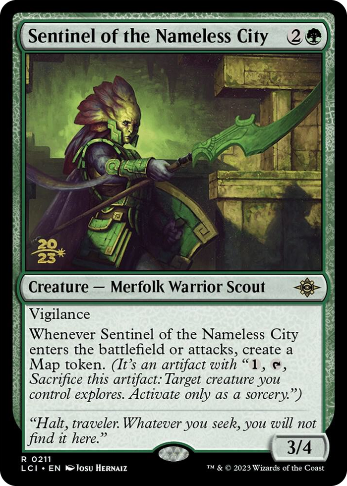 Sentinel of the Nameless City #211 R - Prerelease Cards Pokemon card