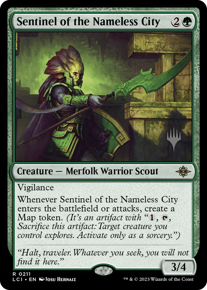 Sentinel of the Nameless City #211 R - Promo Pack: The Lost Caverns of Ixalan Pokemon card