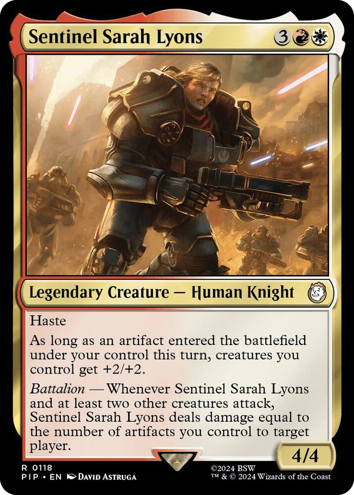 0118 Sentinel Sarah Lyons R Universes Beyond: Fallout