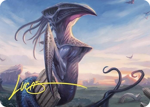 0076 Sentinel Sliver Art Card (Gold-Stamped Signature) S Art Series: Commander Masters