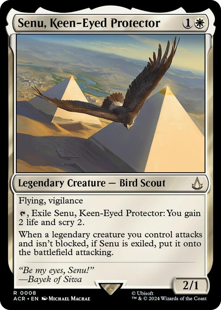 0008 Senu, Keen-Eyed Protector R Universes Beyond: Assassin's Creed