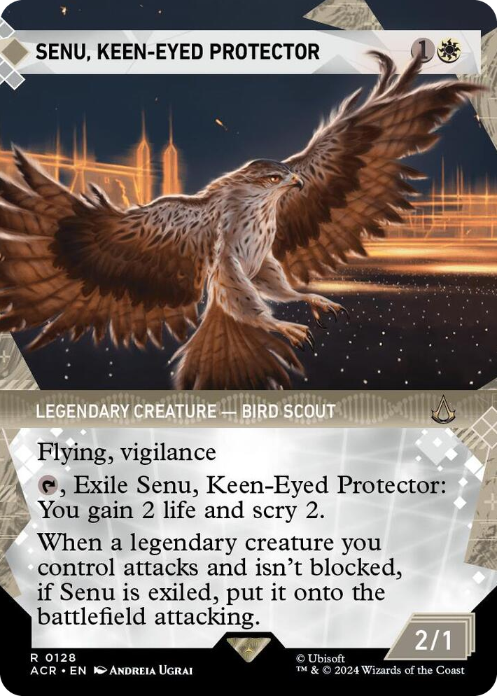 0128 Senu, Keen-Eyed Protector (Showcase) R Universes Beyond: Assassin's Creed