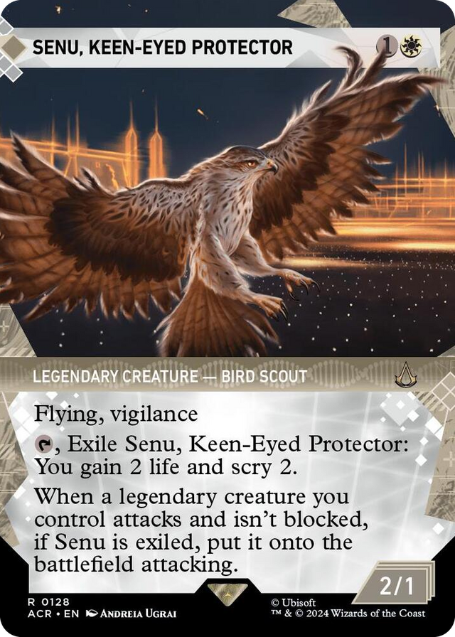 0128 Senu, Keen-Eyed Protector (Showcase) R Universes Beyond: Assassin's Creed