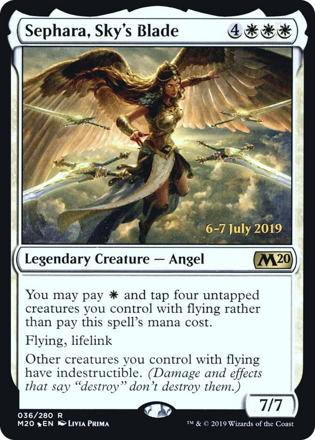 0036 Sephara, Sky's Blade R Prerelease Cards