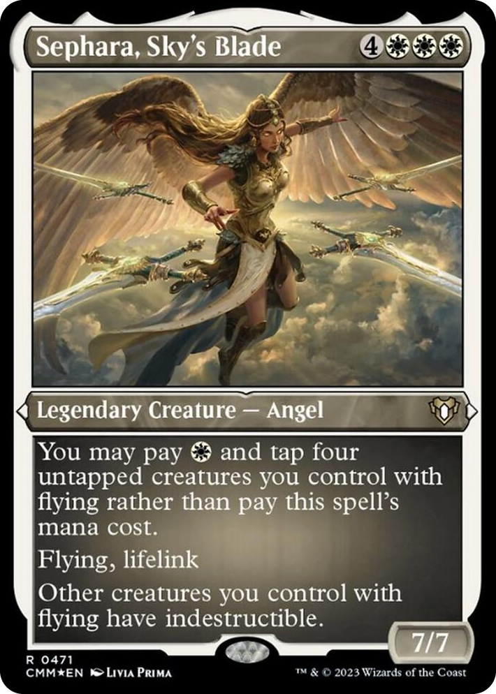 0471 Sephara, Sky's Blade (Foil Etched) R Commander Masters