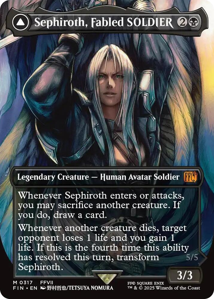 0317 Sephiroth, Fabled SOLDIER (0317) (Borderless) M FINAL FANTASY