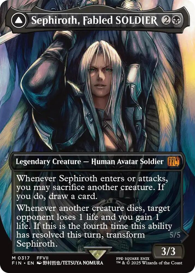 0317 Sephiroth, Fabled SOLDIER (0317) (Borderless) M FINAL FANTASY