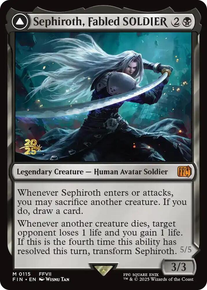0115 Sephiroth, Fabled SOLDIER M Prerelease Cards