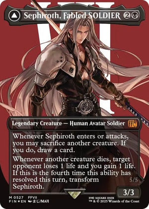 0527 Sephiroth, Fabled SOLDIER (Borderless) (Surge Foil) M FINAL FANTASY