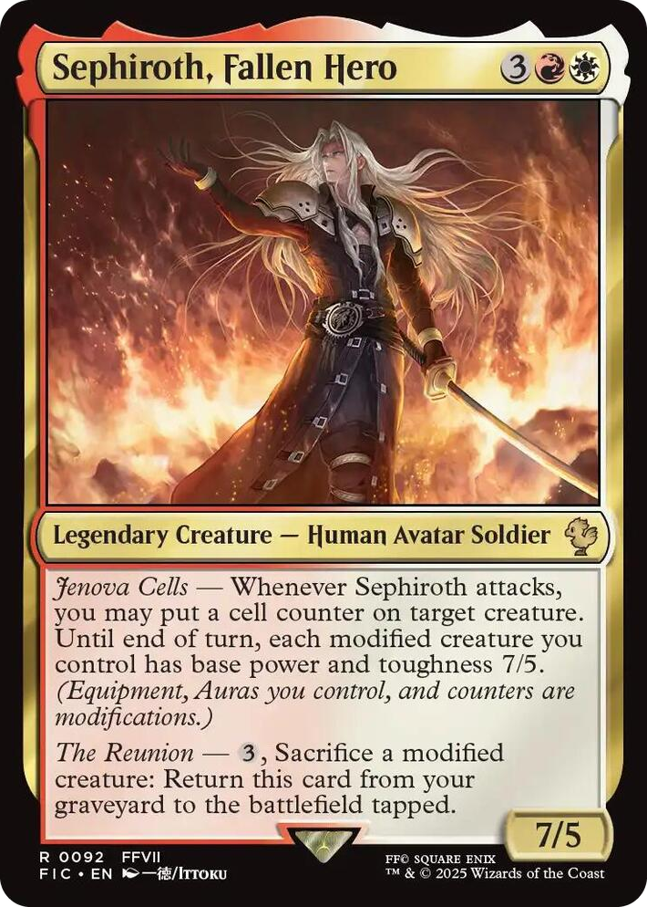 0092 Sephiroth, Fallen Hero R Commander: FINAL FANTASY