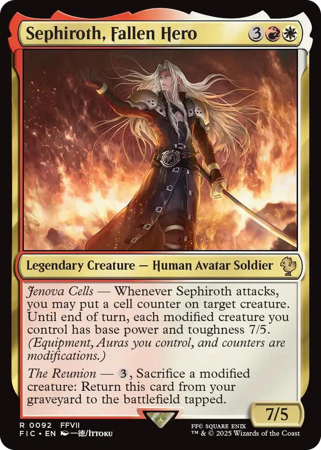 0092 Sephiroth, Fallen Hero R Commander: FINAL FANTASY