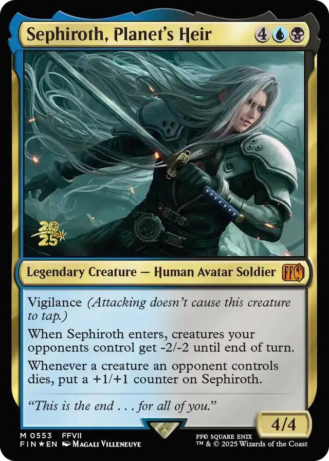 0553 Sephiroth, Planet's Heir M Prerelease Cards