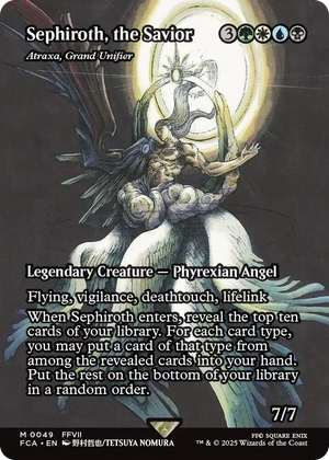 0049 Sephiroth, the Savior - Atraxa, Grand Unifier (Showcase) M FINAL FANTASY: Through the Ages