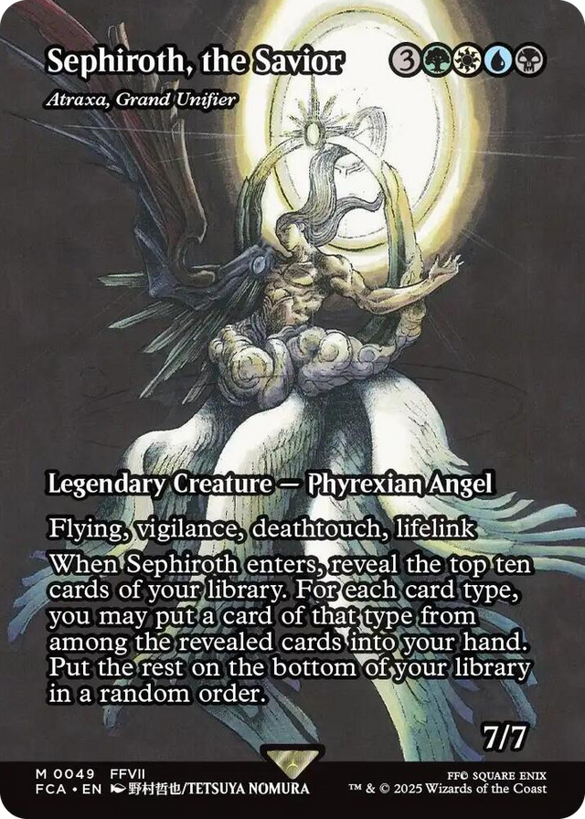 0049 Sephiroth, the Savior - Atraxa, Grand Unifier (Showcase) M FINAL FANTASY: Through the Ages