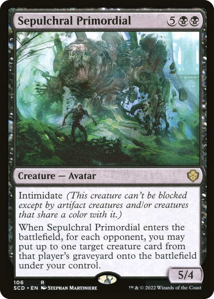 Sepulchral Primordial #106 R - Starter Commander Decks Pokemon card