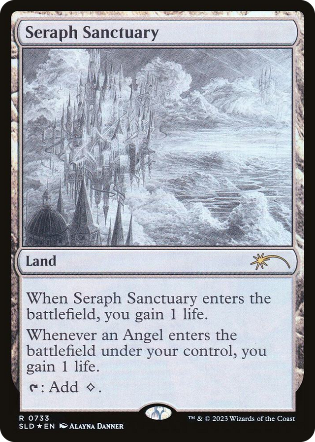 0733 Seraph Sanctuary (Sketch Showcase) R Secret Lair Drop Series
