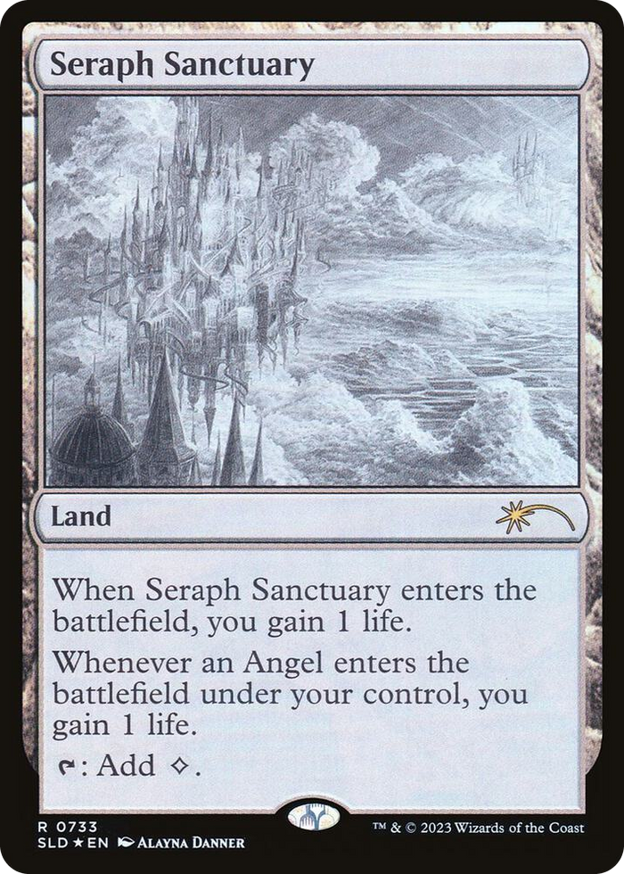 Seraph Sanctuary (Sketch Showcase) #733 R - Secret Lair Drop Series Pokemon card