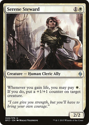 0046 Serene Steward U Battle for Zendikar