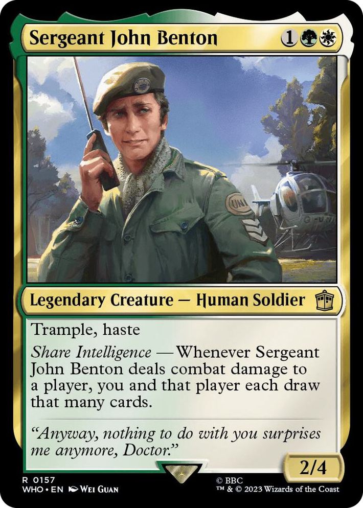 0157 Sergeant John Benton R Universes Beyond: Doctor Who
