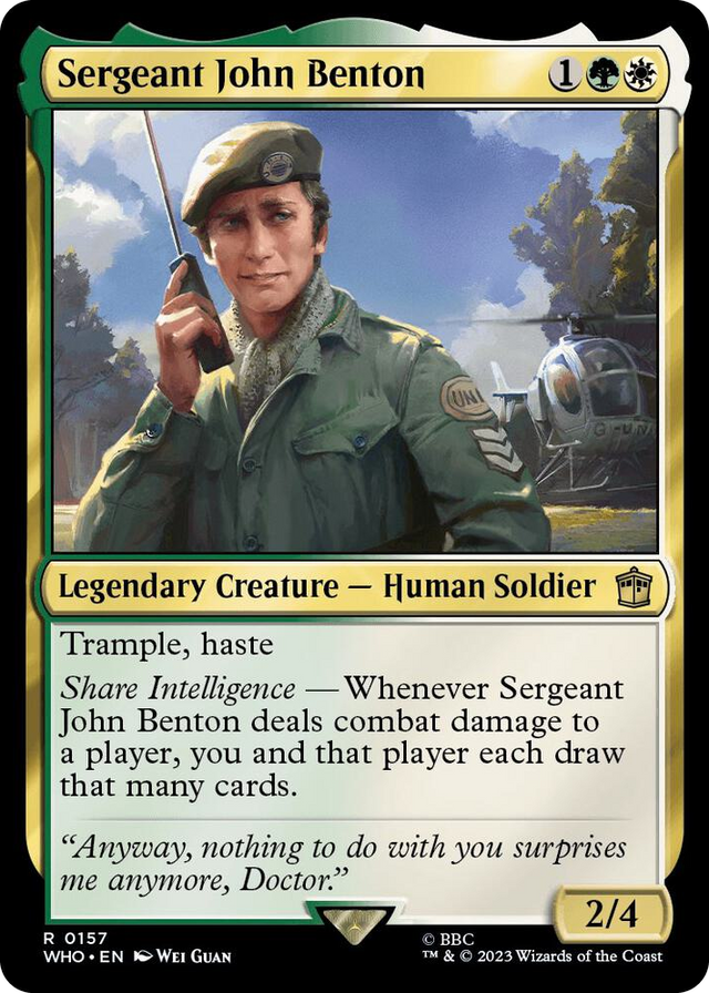 0157 Sergeant John Benton R Universes Beyond: Doctor Who