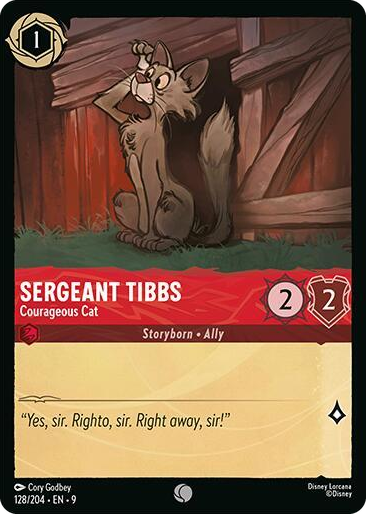 0128 Sergeant Tibbs - Courageous Cat Common Fabled