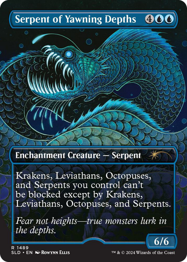1489 Serpent of Yawning Depths R Secret Lair Drop Series