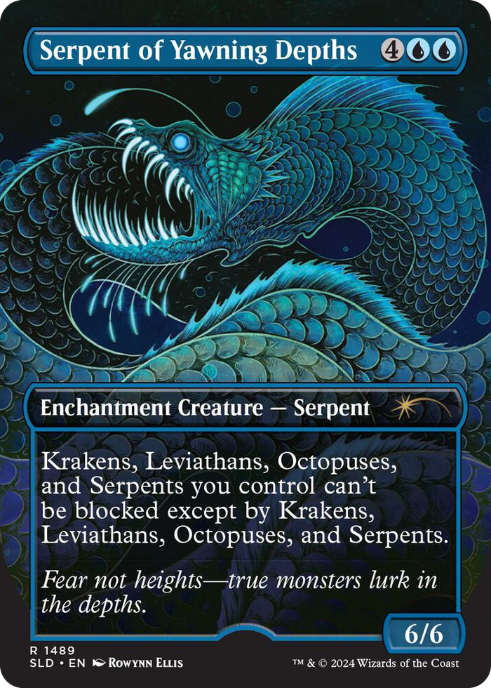 Serpent of Yawning Depths #1489 R - Secret Lair Drop Series Pokemon card