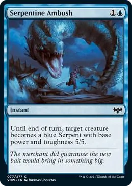 0077 Serpentine Ambush C Innistrad: Crimson Vow