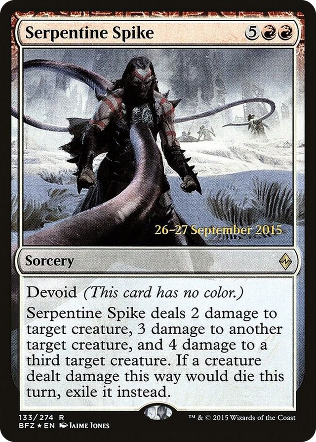 0133 Serpentine Spike R Prerelease Cards