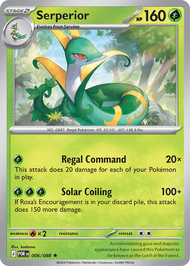 0006 Serperior - 006/088 (Non-Holo) Rare Deck Exclusives