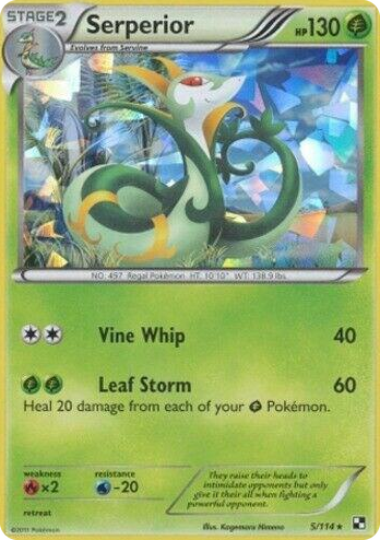 0005 Serperior - 5/114 (Cracked Ice Holo) Holo Rare Deck Exclusives