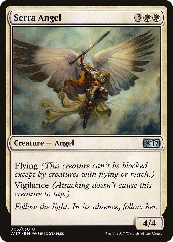 Serra Angel #3 U - Welcome Deck 2017 Pokemon card