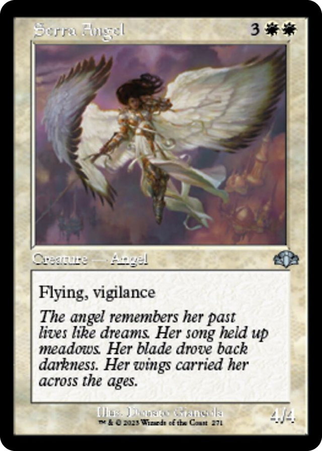 0271 Serra Angel (Retro Frame) U Dominaria Remastered