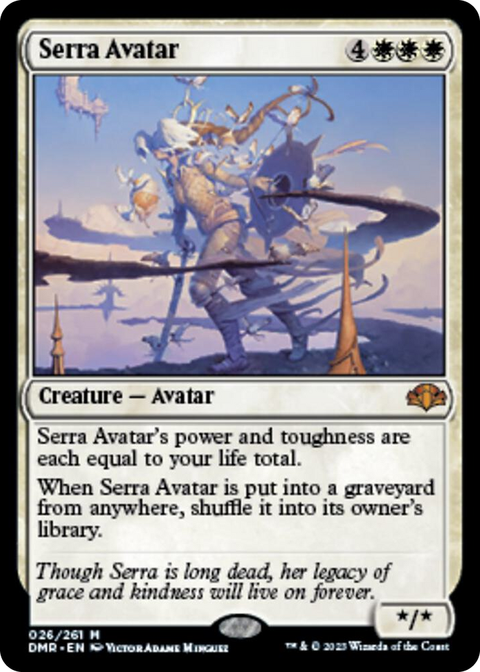 Serra Avatar #26 M - Dominaria Remastered Pokemon card