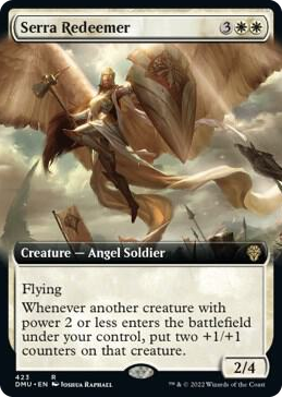 Serra Redeemer (Extended Art) #423 R - Dominaria United Pokemon card
