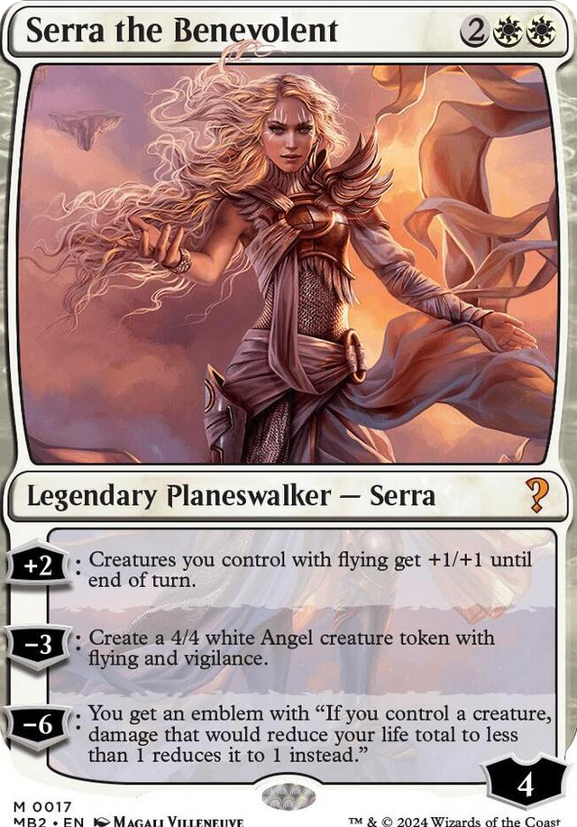 0017 Serra the Benevolent (White Border) M Mystery Booster 2