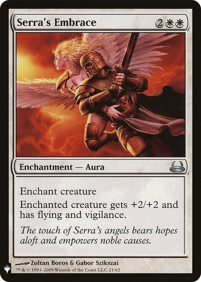 Serra's Embrace #21 U - The List Reprints Pokemon card