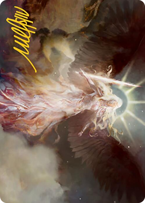 0008 Serra's Emissary Art Card (Gold-Stamped Signature) S Art Series: Modern Horizons 2